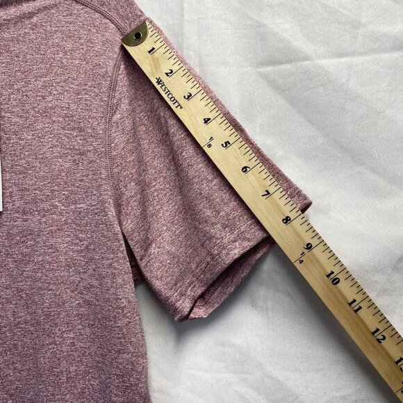 LEDING Athletic Crew Neck Short Sleeve T-Shirt Men Small Red/Black 2Pack New - Picture 10 of 16